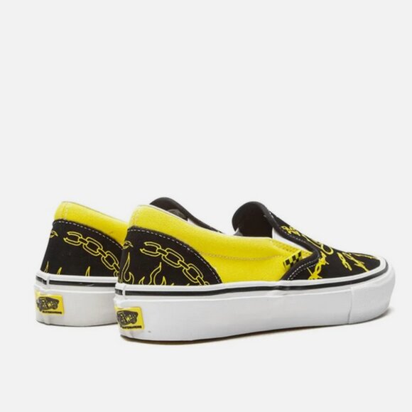 Vans Mike Gigliotti X SpongeBob SquarePants X Skate Slip-on Black/Yellow Size 10 - Picture 3 of 10